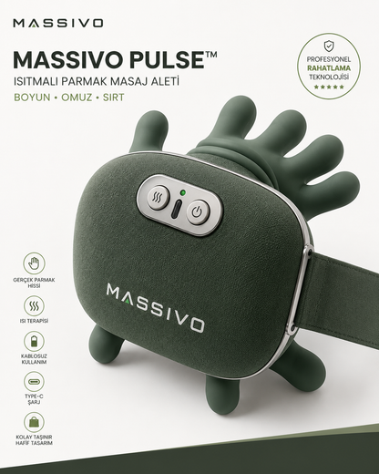 MASSIVO Pulse™ Isıtmalı Boyun ve Omuz Masaj Aleti